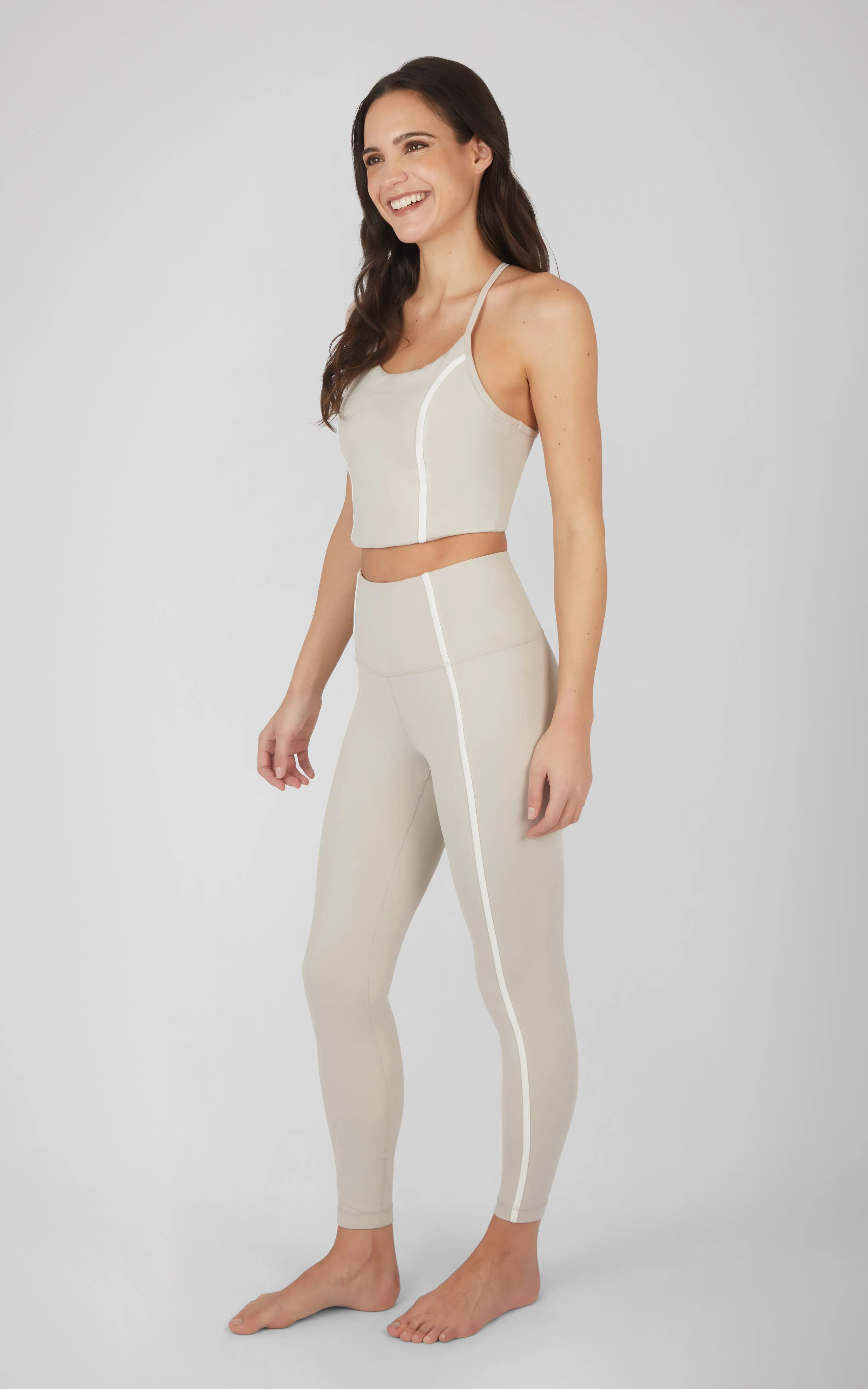2 Piece Lux Bra Tank and Ankle Legging Set