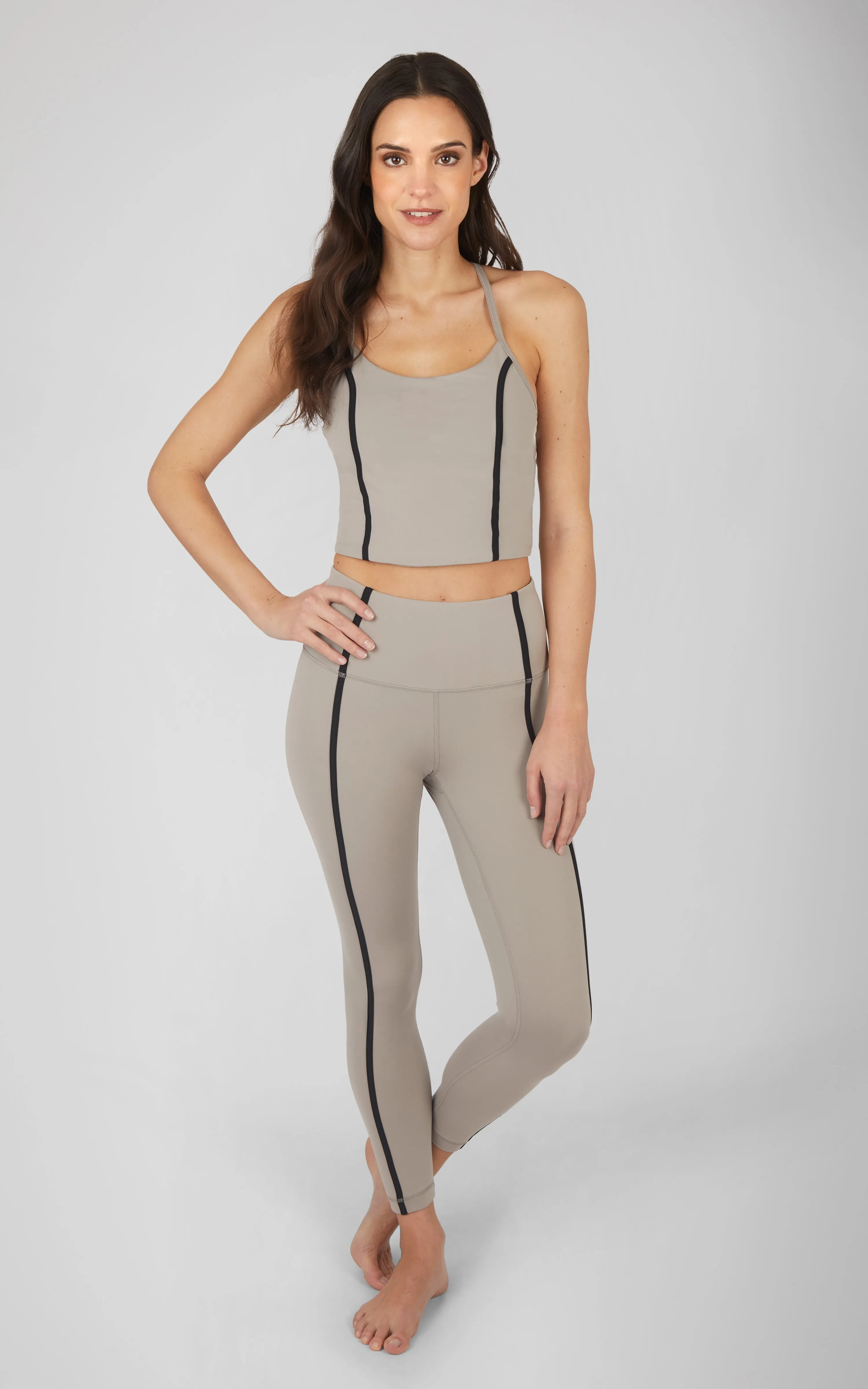 2 Piece Lux Bra Tank and Ankle Legging Set