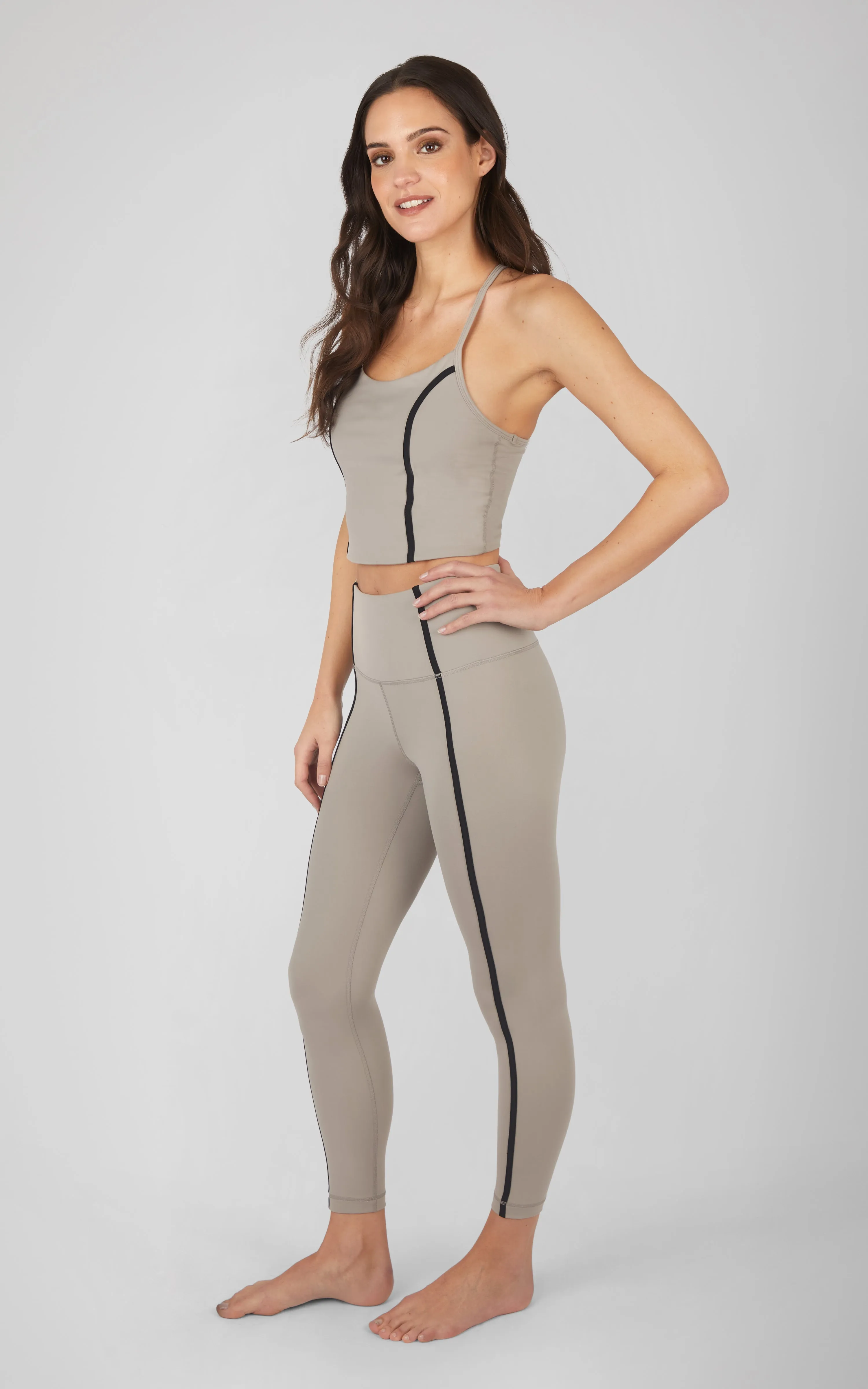 2 Piece Lux Bra Tank and Ankle Legging Set