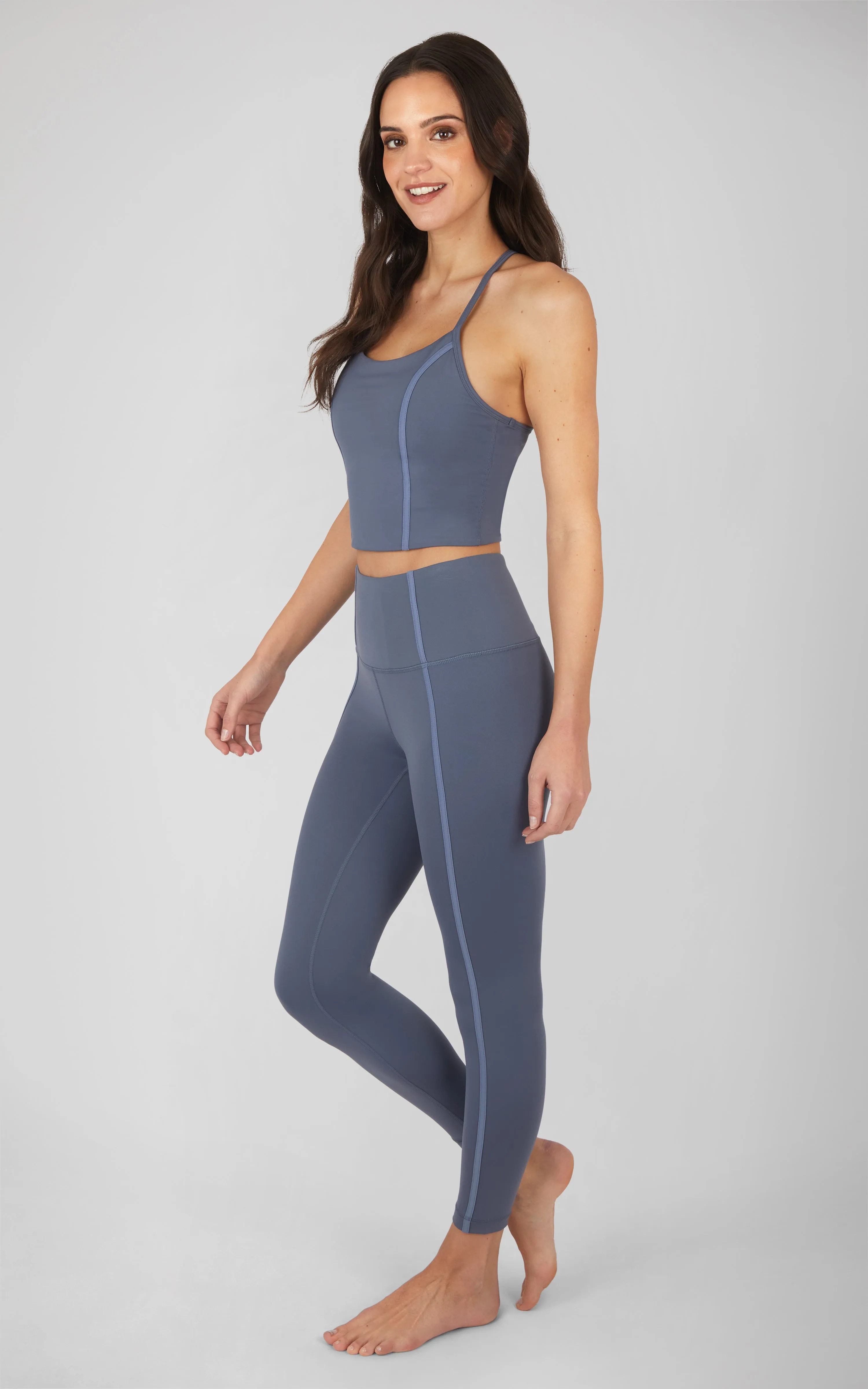 2 Piece Lux Bra Tank and Ankle Legging Set