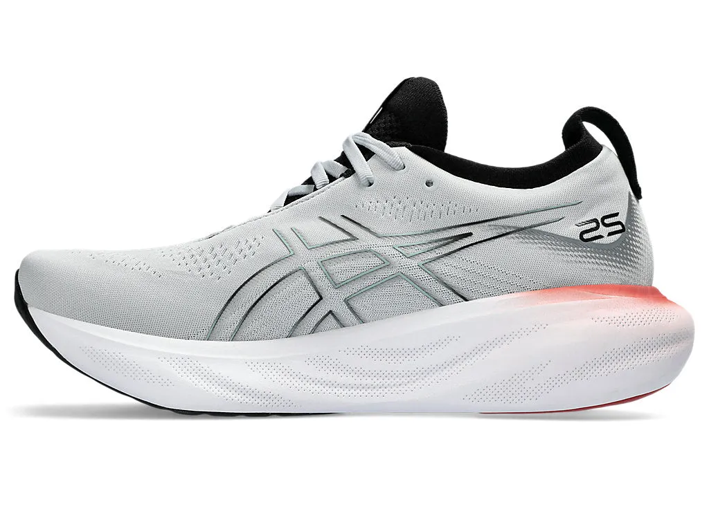 Asics Mens Gel Nimbus 25- Piedmont Grey/Foggy Teal(1011B547-023)