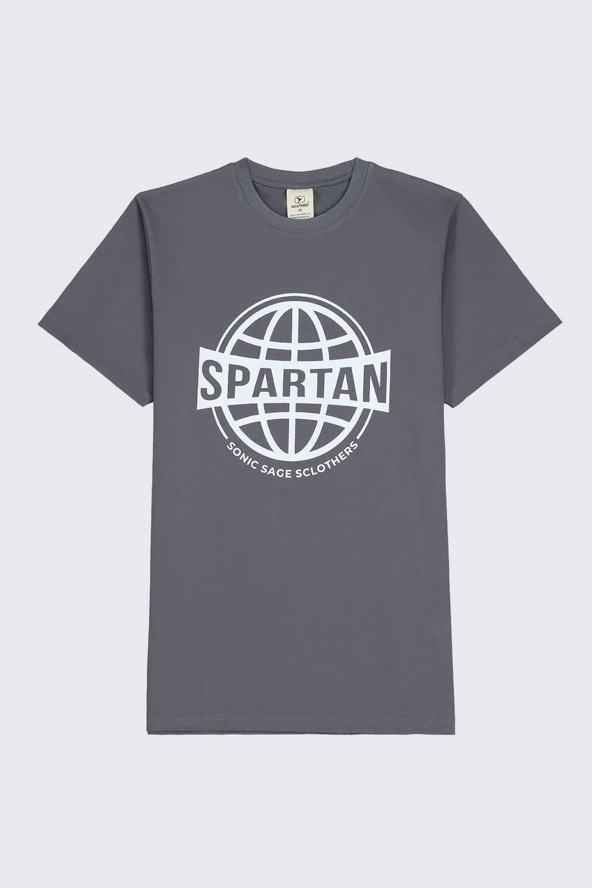 Basic Grey Spartan Graphic T-Shirt - S23 - MT0307R