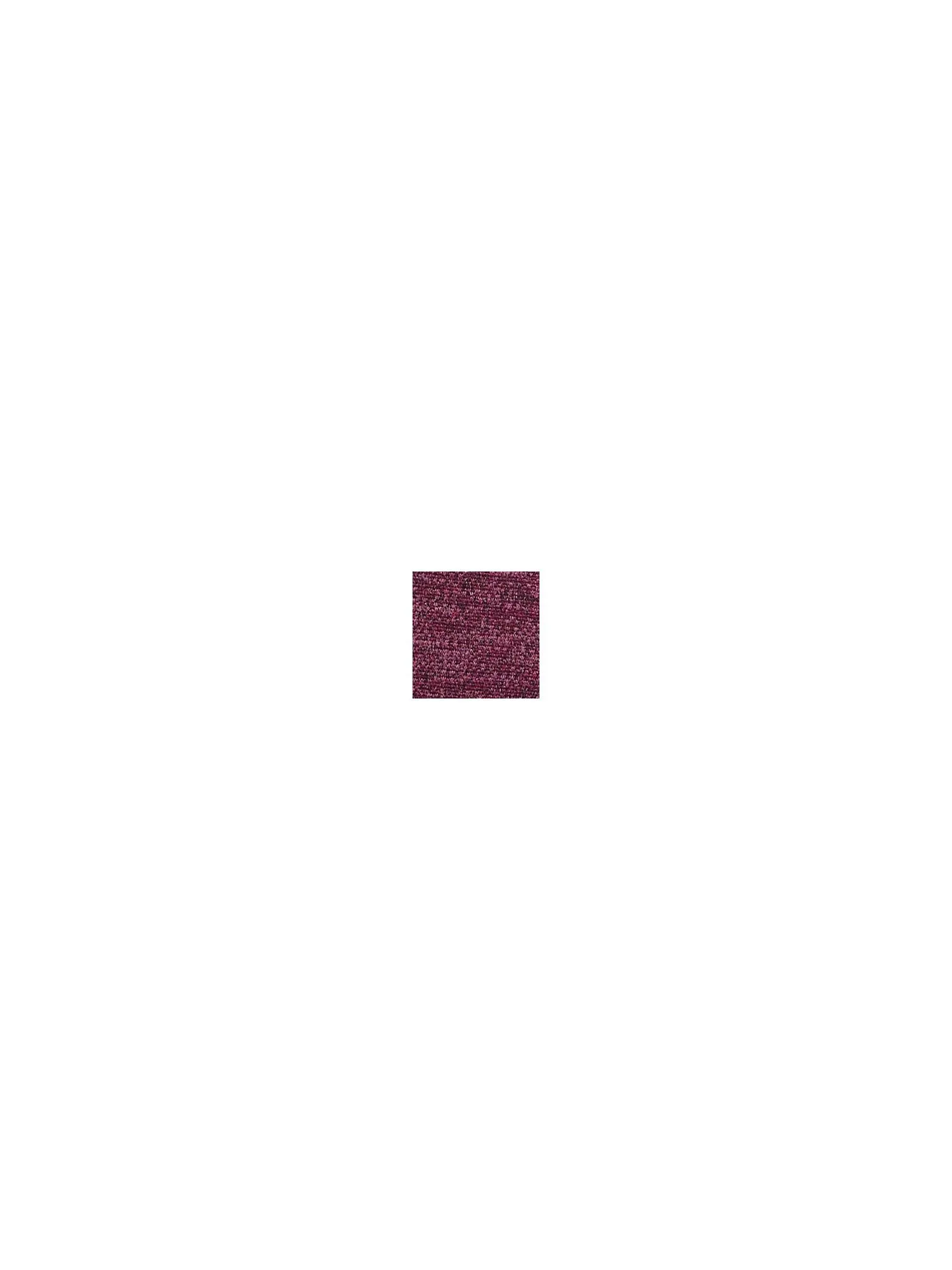 BEBOP Womens Maroon Heather Crew Neck Short Fit   Flare Dress