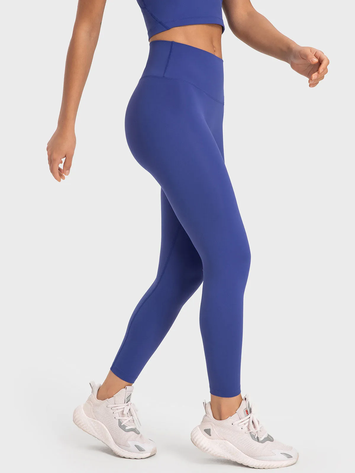 Blue High Waisted Leggings 24”