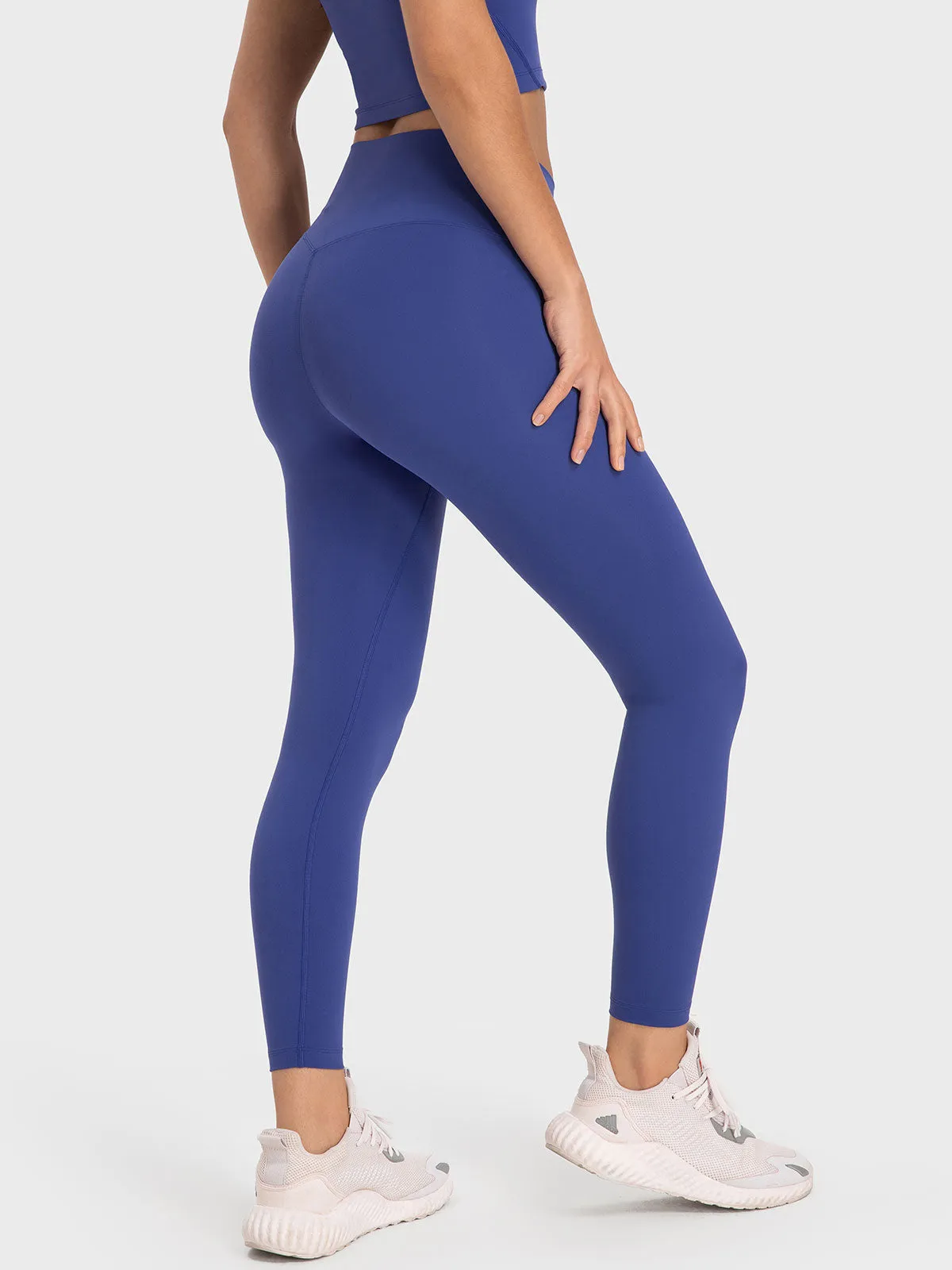 Blue High Waisted Leggings 24”