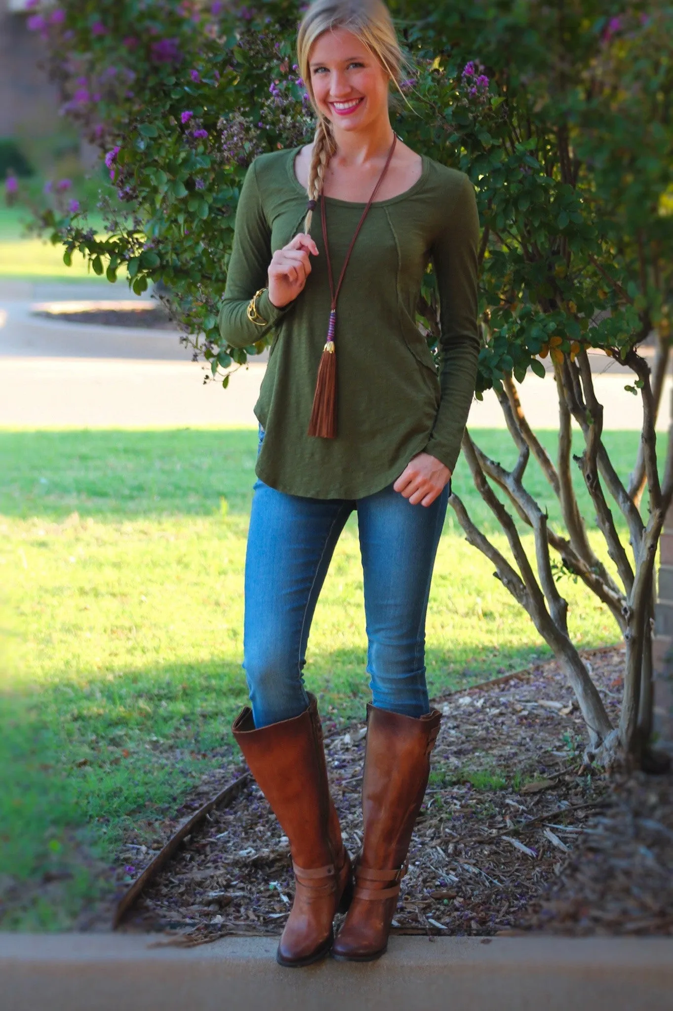 BOBI Slub Jersey TRUE GRIT RawSeam ScoopHem Top