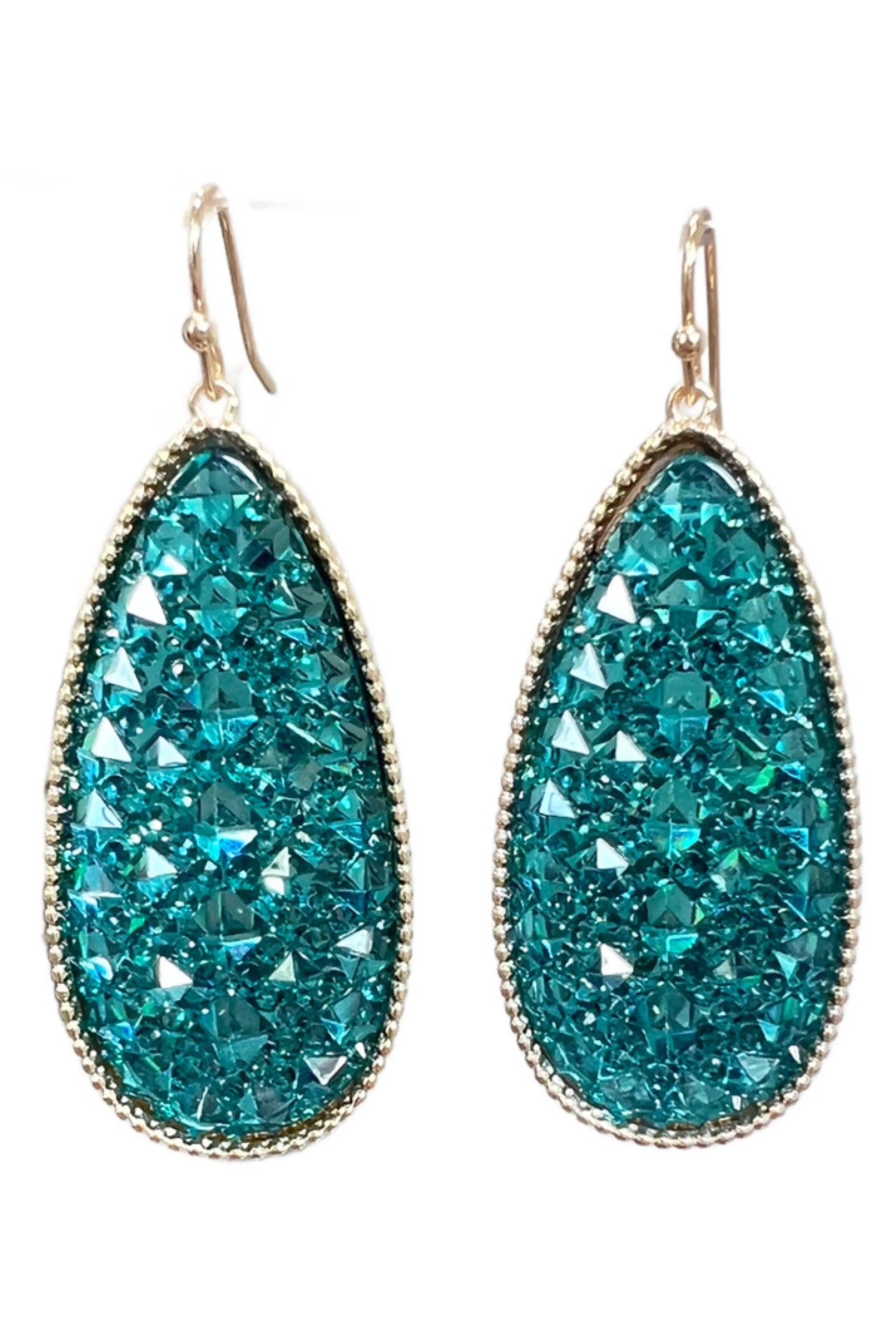 Bold & Exciting Teardrop Druzy Earrings