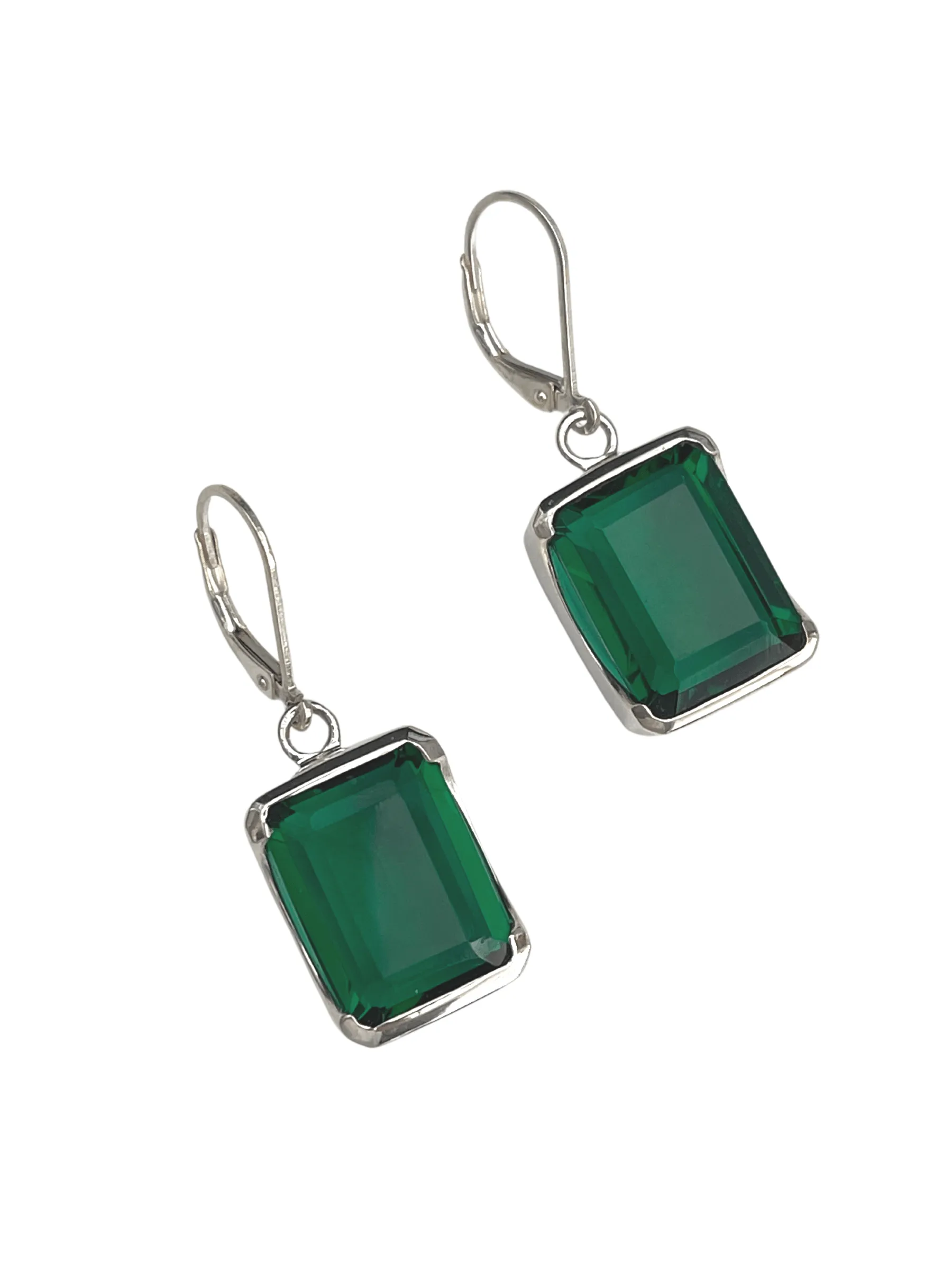 Bold Emerald Earrings