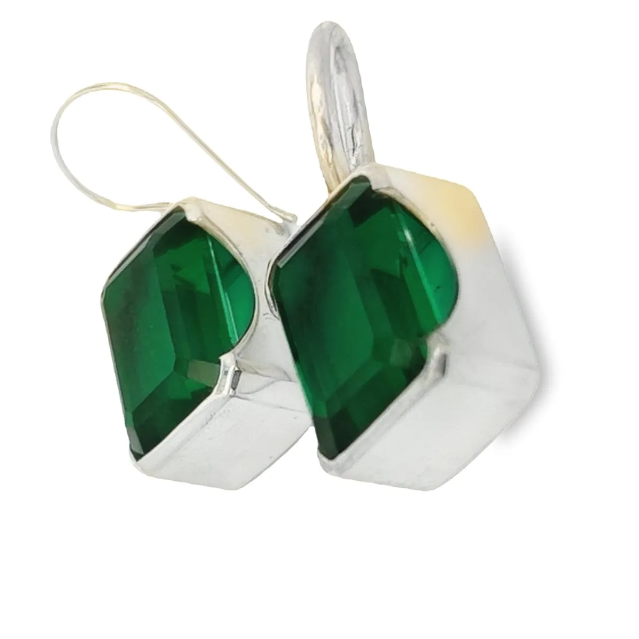 Bold Emerald Earrings