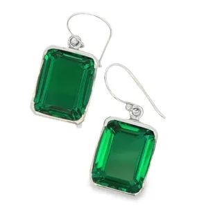 Bold Emerald Earrings