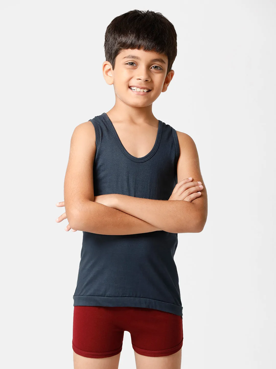 Boys Colour Banian Sukra RN (4 PCs Pack)