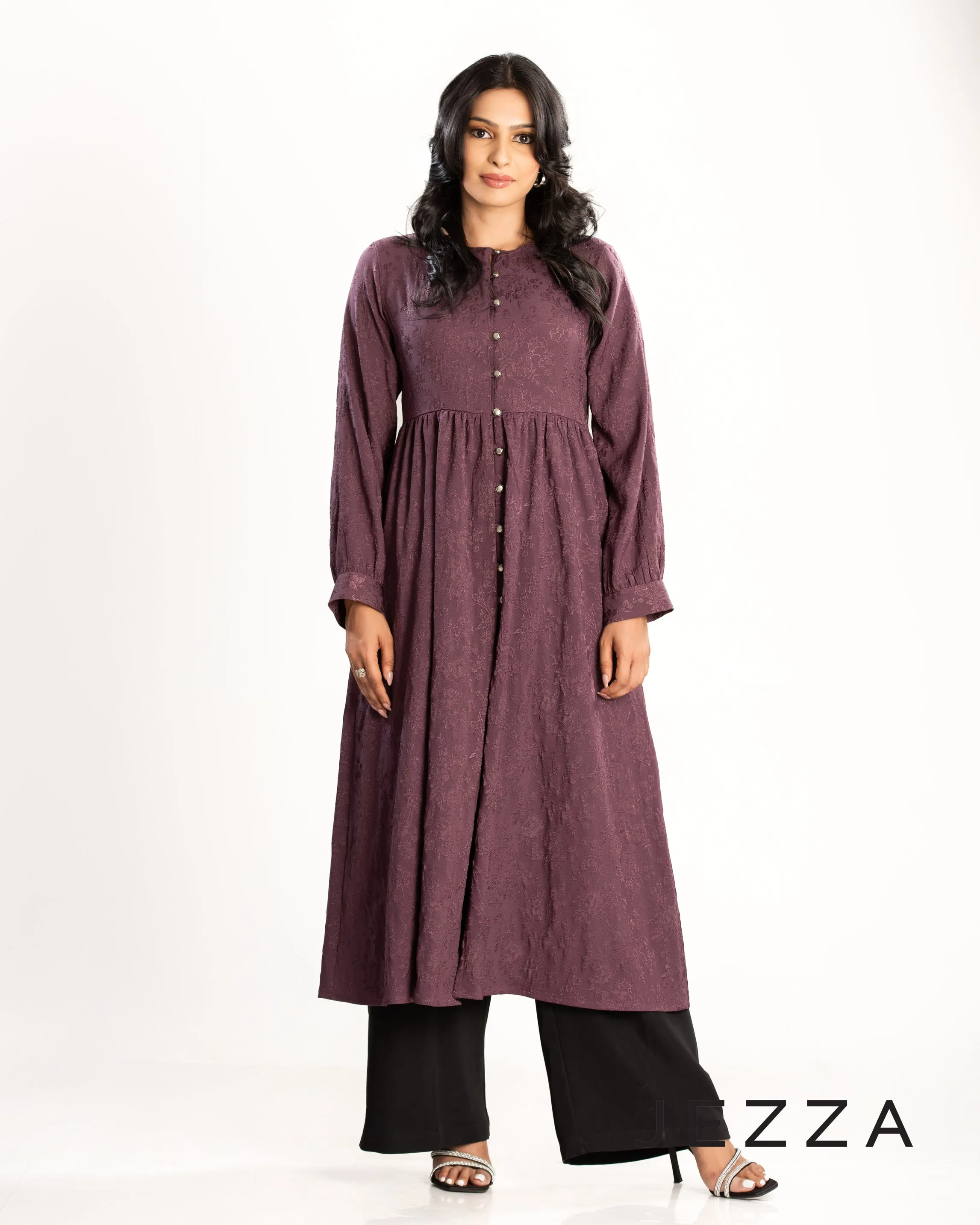 Brocade Polyester Midi Top 62172