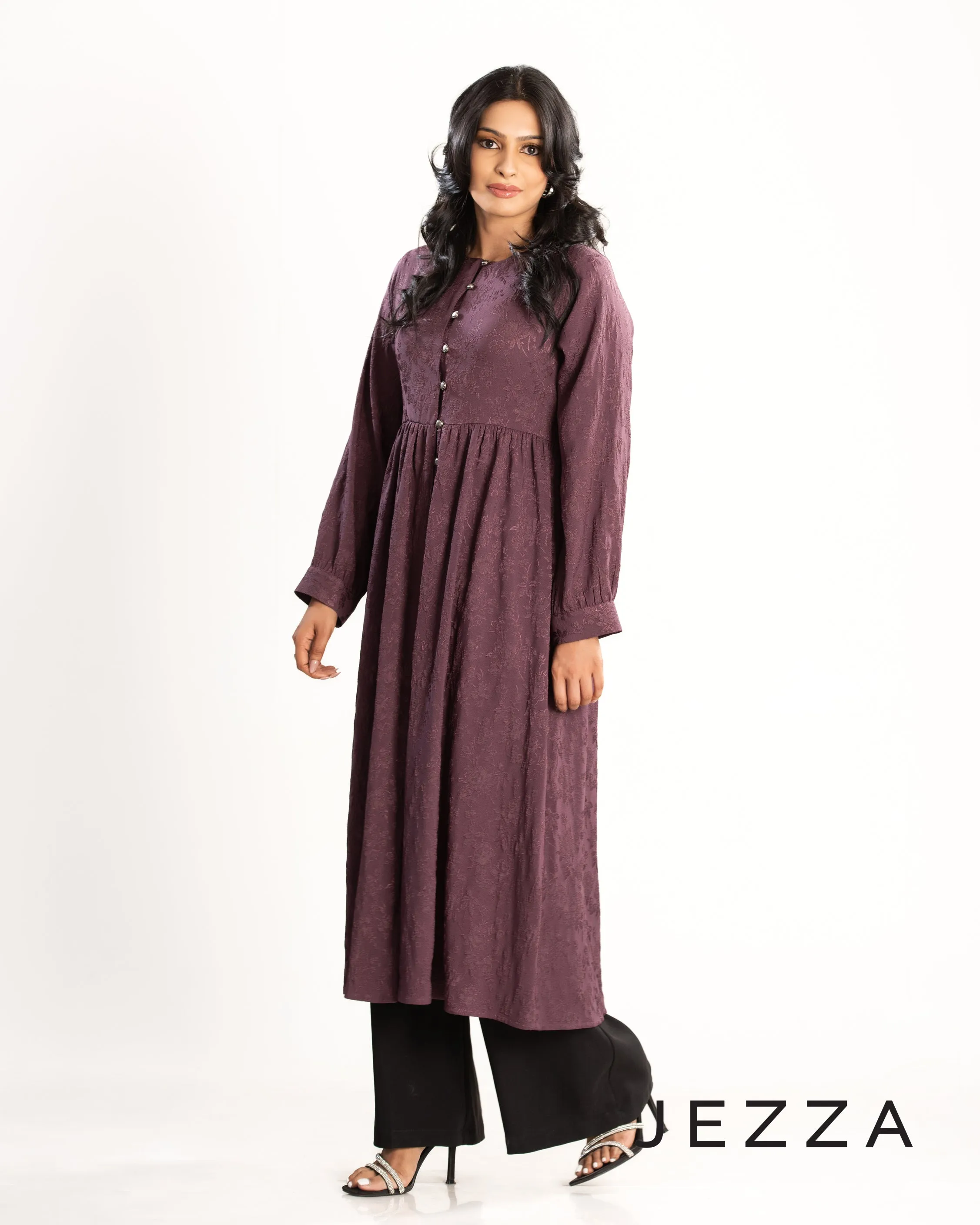 Brocade Polyester Midi Top 62172