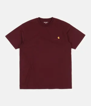 Carhartt American Script T-Shirt - Bordeaux