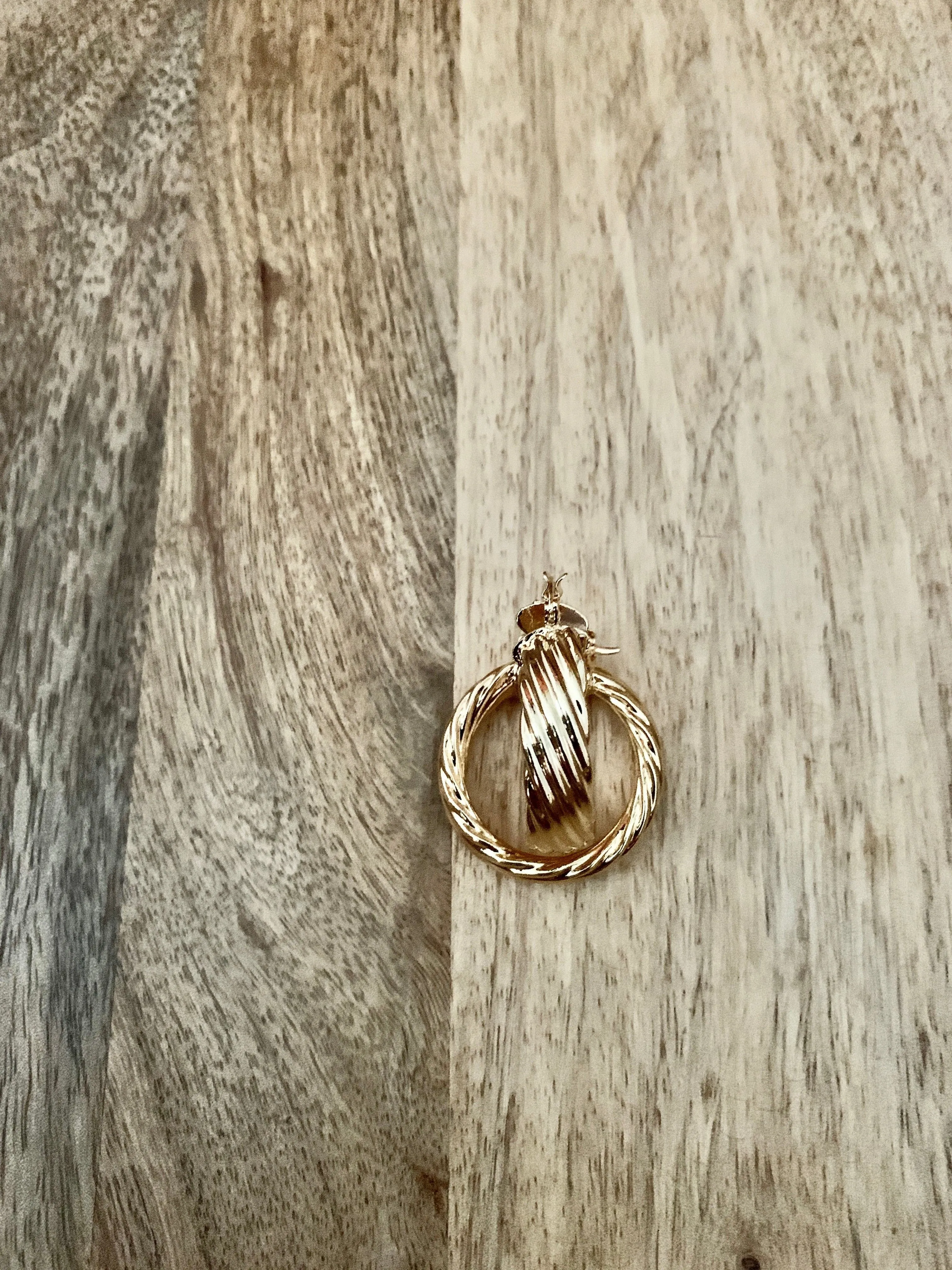 Chunky Gold Hoop Earrings