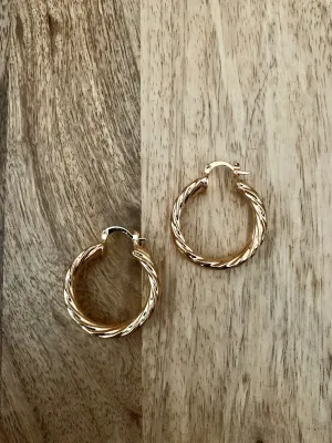 Chunky Gold Hoop Earrings