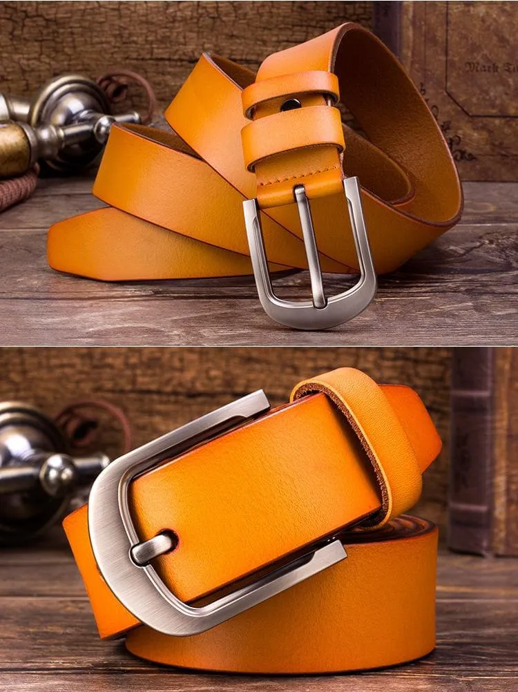 Cow Leather Black & Coffee Brown Belts ZK012