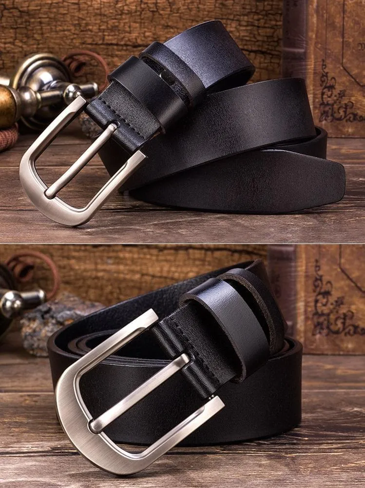 Cow Leather Black & Coffee Brown Belts ZK012