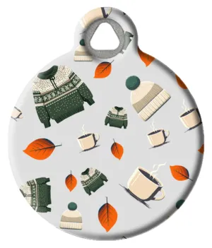 Cozy Fall Vibes Pet ID Tag