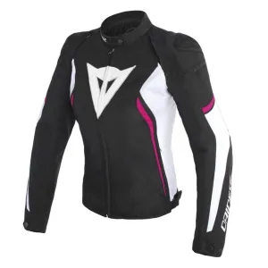 DAINESE AVRO D2 LADY BLACK/WHITE/FUCHSIA WOMENS TEXTILE JACKET