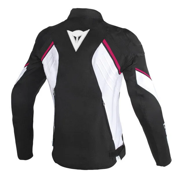 DAINESE AVRO D2 LADY BLACK/WHITE/FUCHSIA WOMENS TEXTILE JACKET