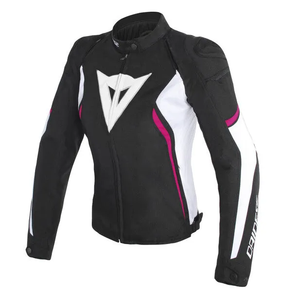 DAINESE AVRO D2 LADY BLACK/WHITE/FUCHSIA WOMENS TEXTILE JACKET