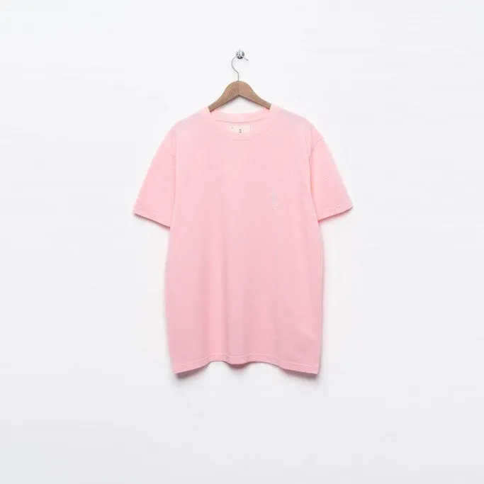 Dantas Embroidered Logo T-Shirt (Himalayan Salt   Ecru Logo)