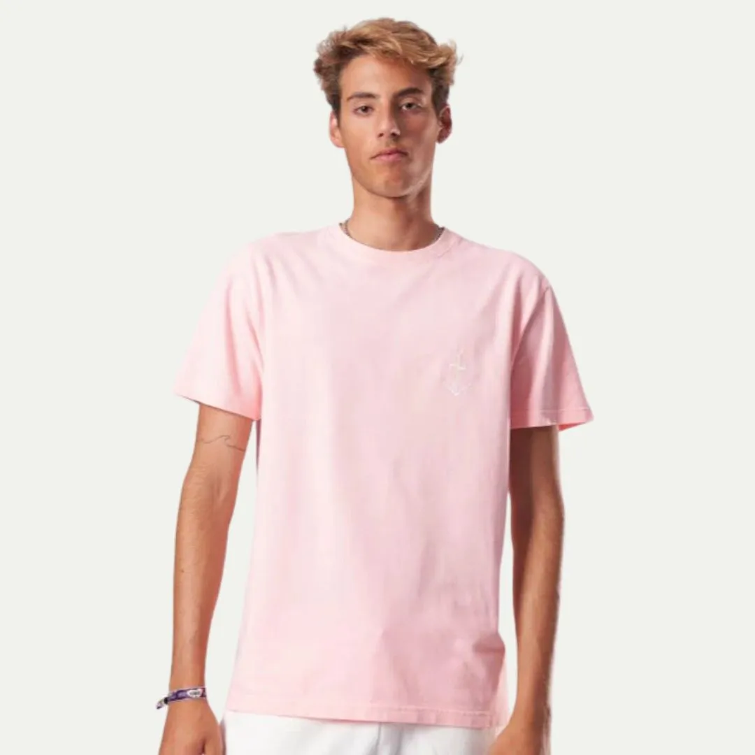 Dantas Embroidered Logo T-Shirt (Himalayan Salt   Ecru Logo)