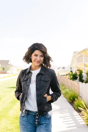 Dark   Mysterious Denim Jacket