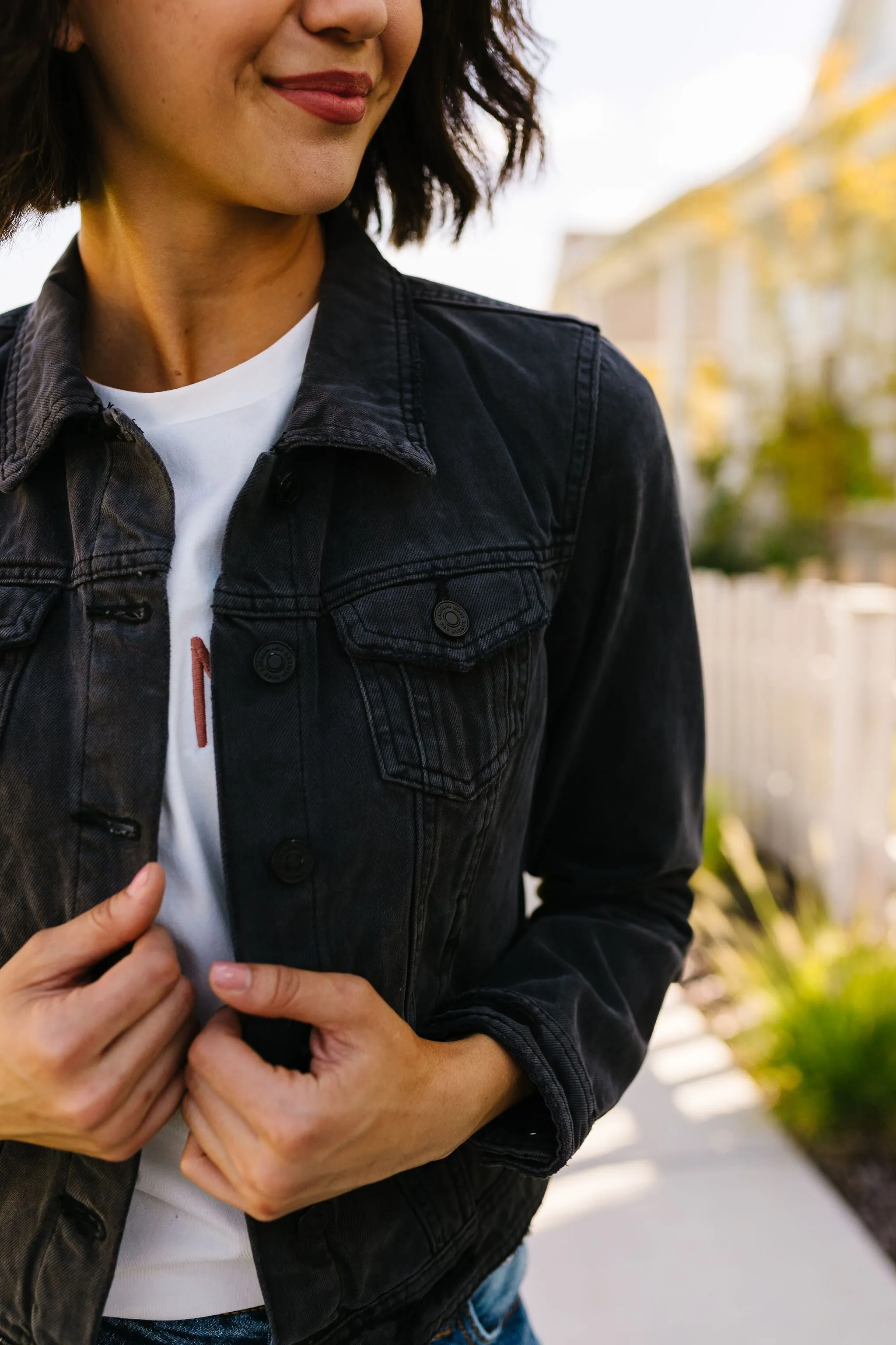 Dark   Mysterious Denim Jacket