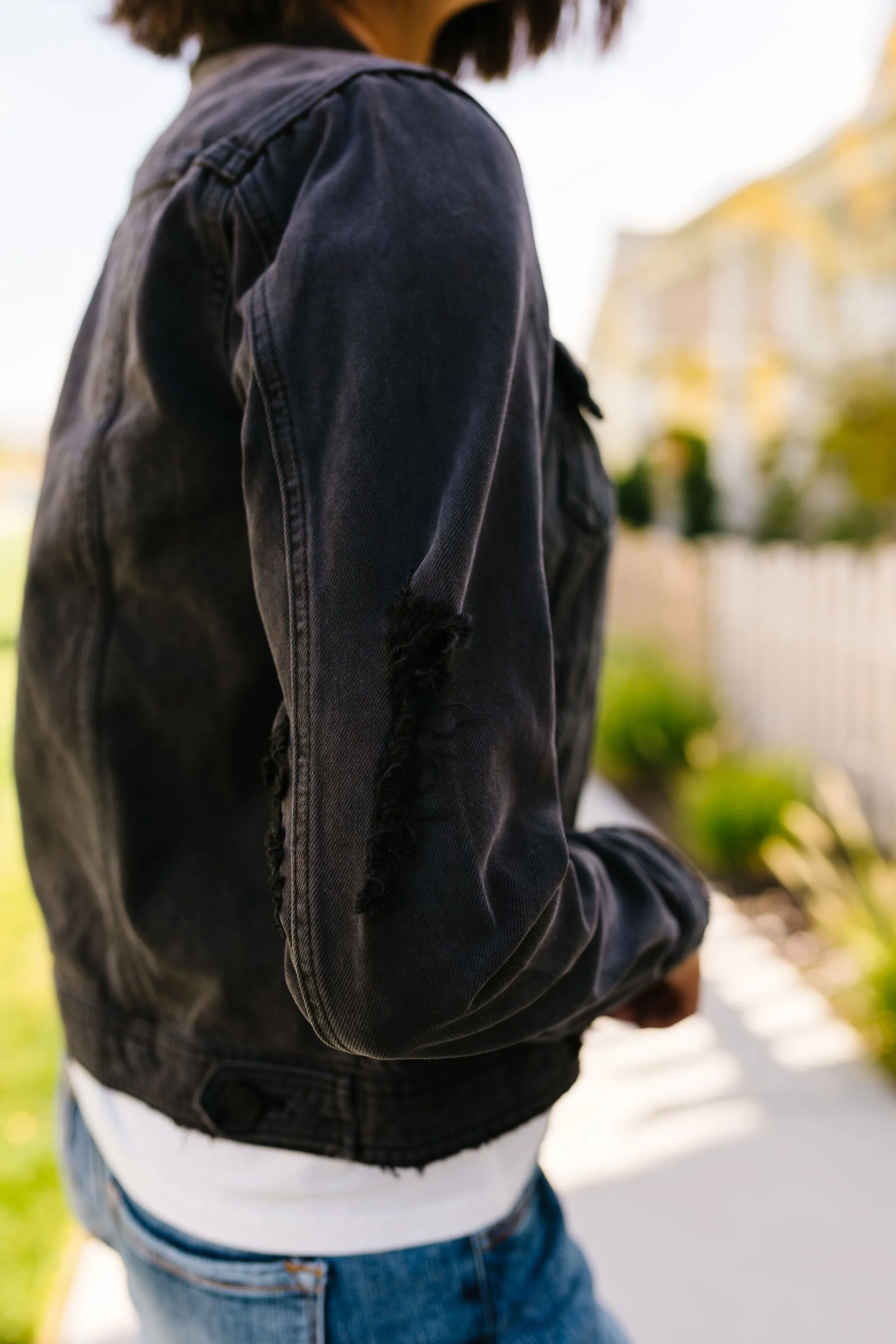 Dark   Mysterious Denim Jacket