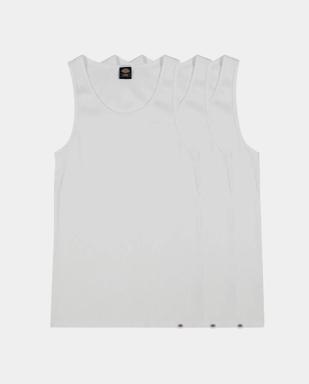Dickies - Classic Rib 3pk Singlet - White