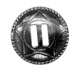 ELAN Circle Concho - 10mm (⅜") - Silver -2 pcs