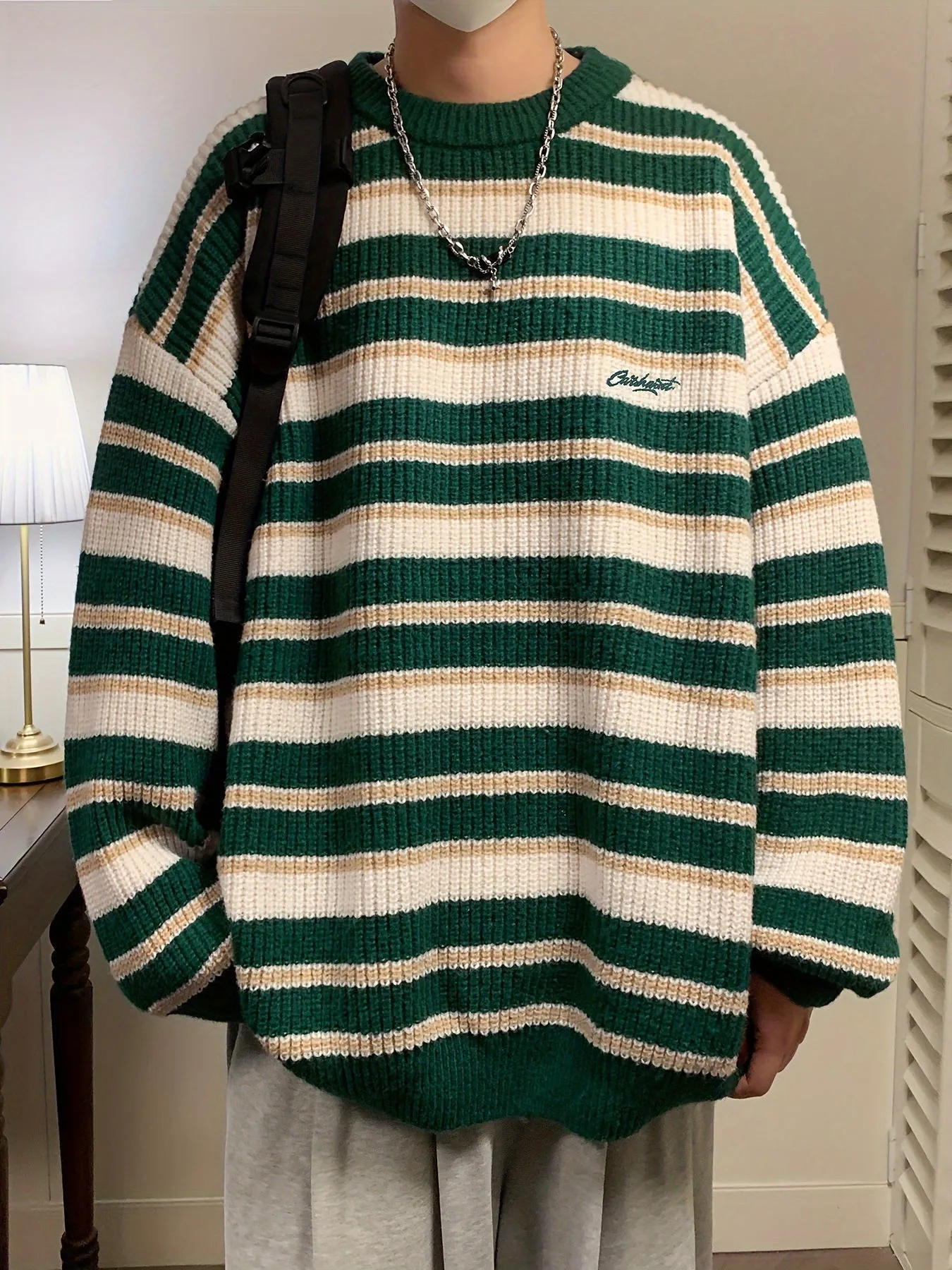 EVRAN | Casual Pullover with Color Block Sweater