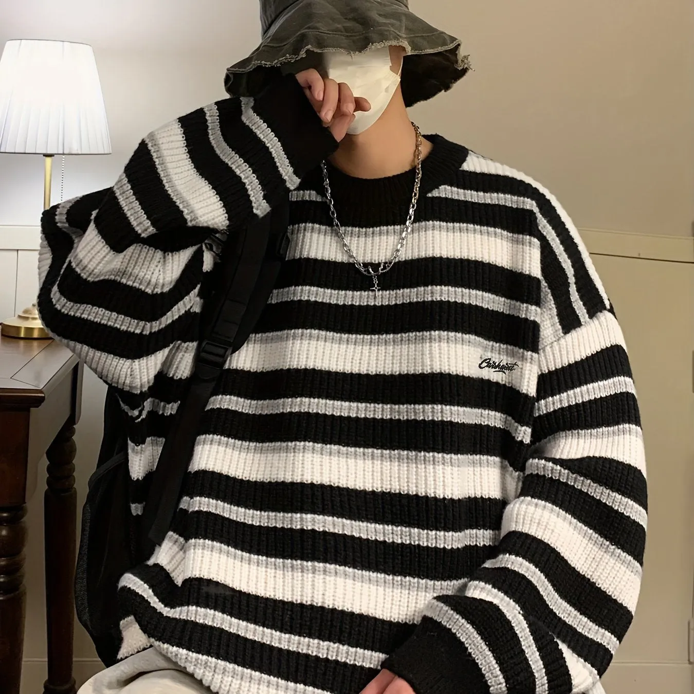 EVRAN | Casual Pullover with Color Block Sweater