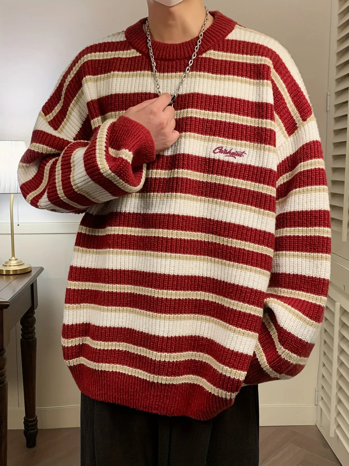 EVRAN | Casual Pullover with Color Block Sweater