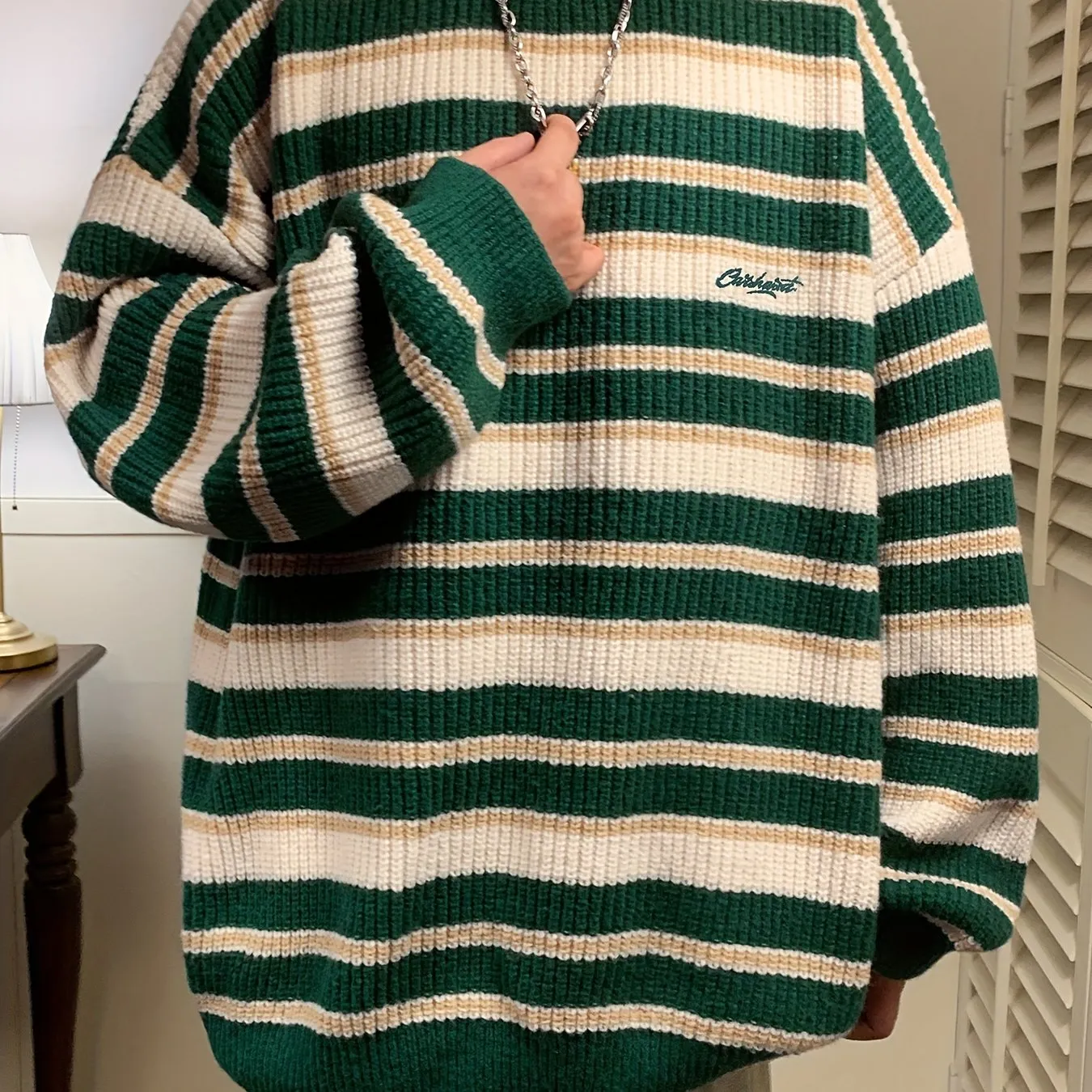 EVRAN | Casual Pullover with Color Block Sweater