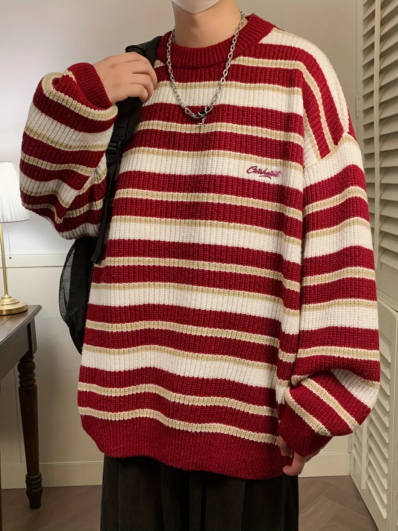 EVRAN | Casual Pullover with Color Block Sweater