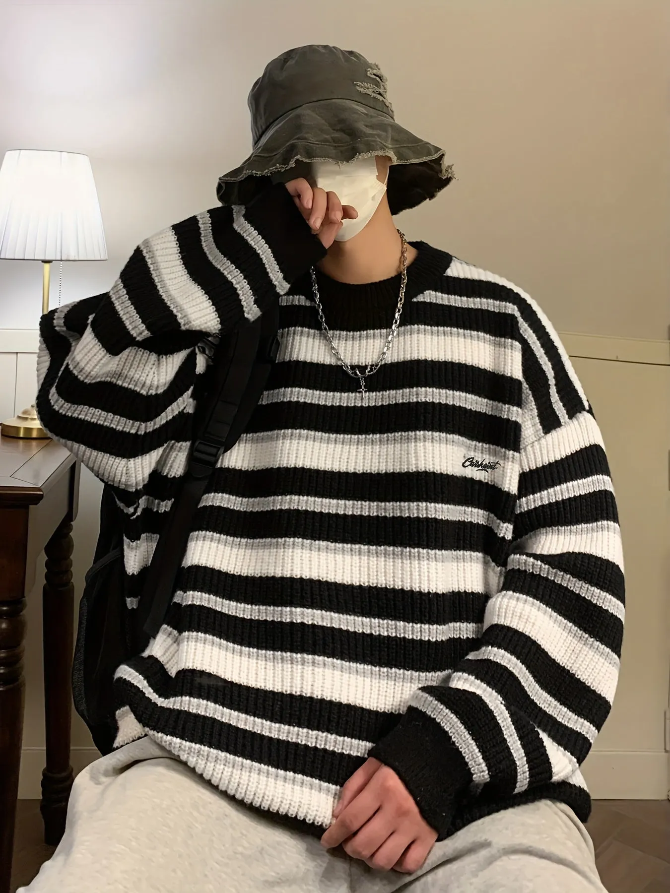 EVRAN | Casual Pullover with Color Block Sweater