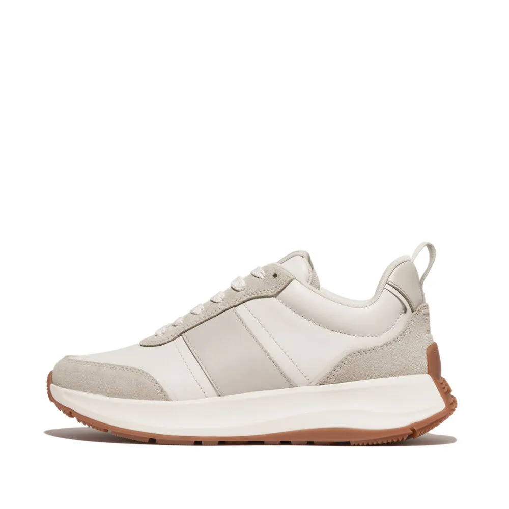 F-MODE Flow Leather/Suede Flatform Sneakers