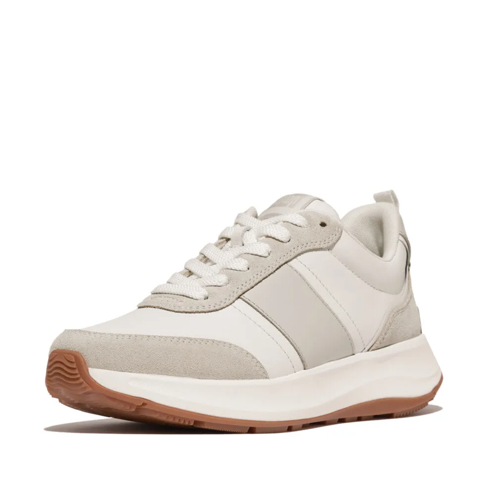 F-MODE Flow Leather/Suede Flatform Sneakers