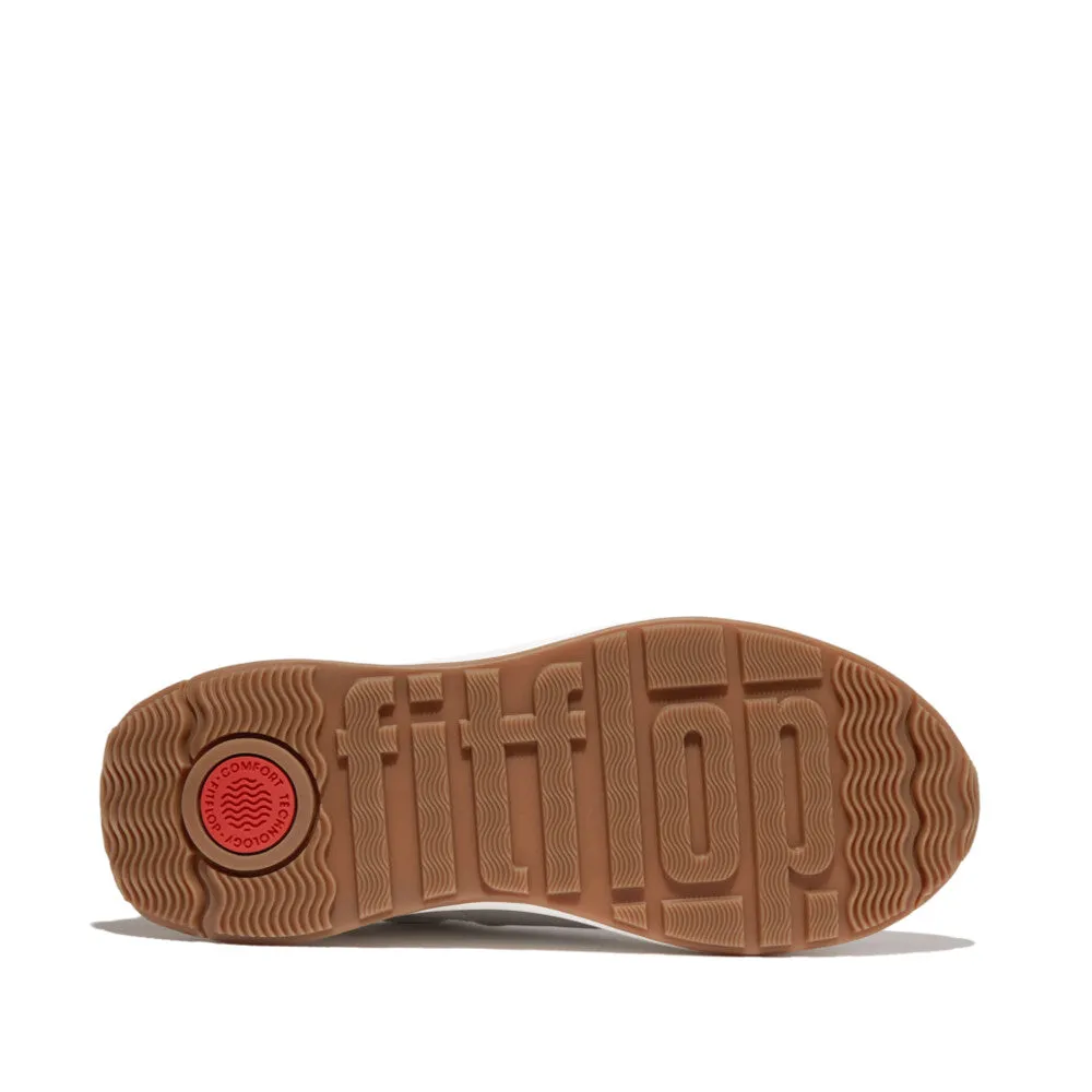F-MODE Flow Leather/Suede Flatform Sneakers
