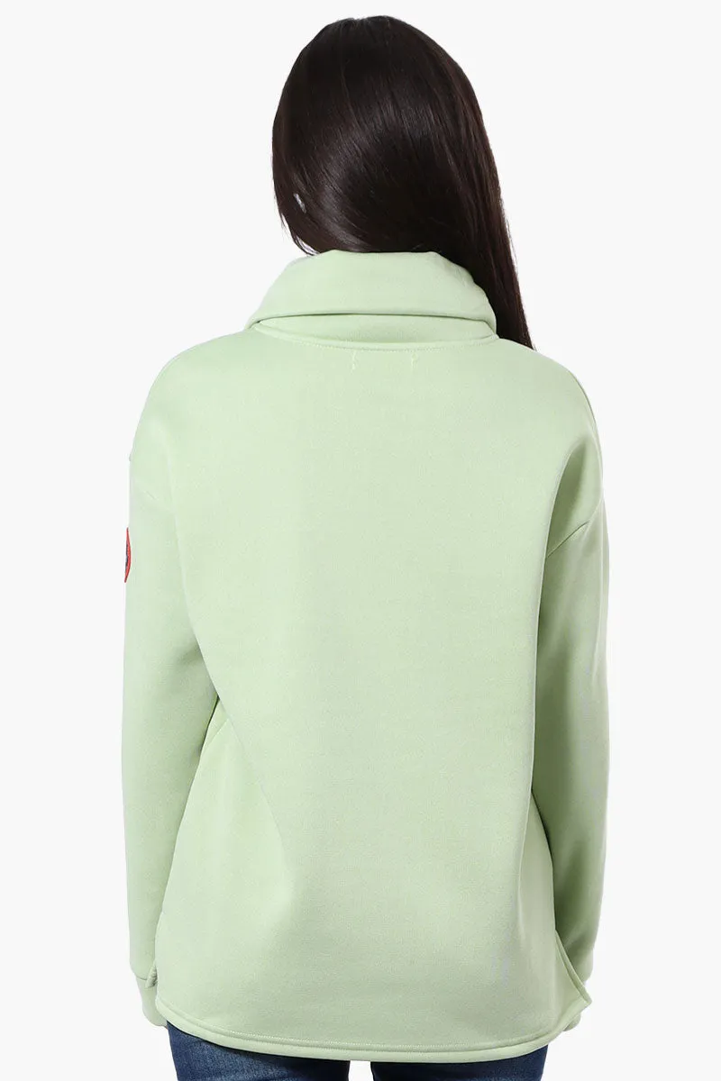 Fahrenheit Basic 1/4 Zip Pullover Sweater - Green