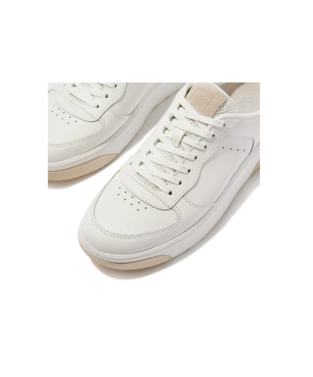 FitFlop Rally Evo Leather Sneaker Mule Urban White