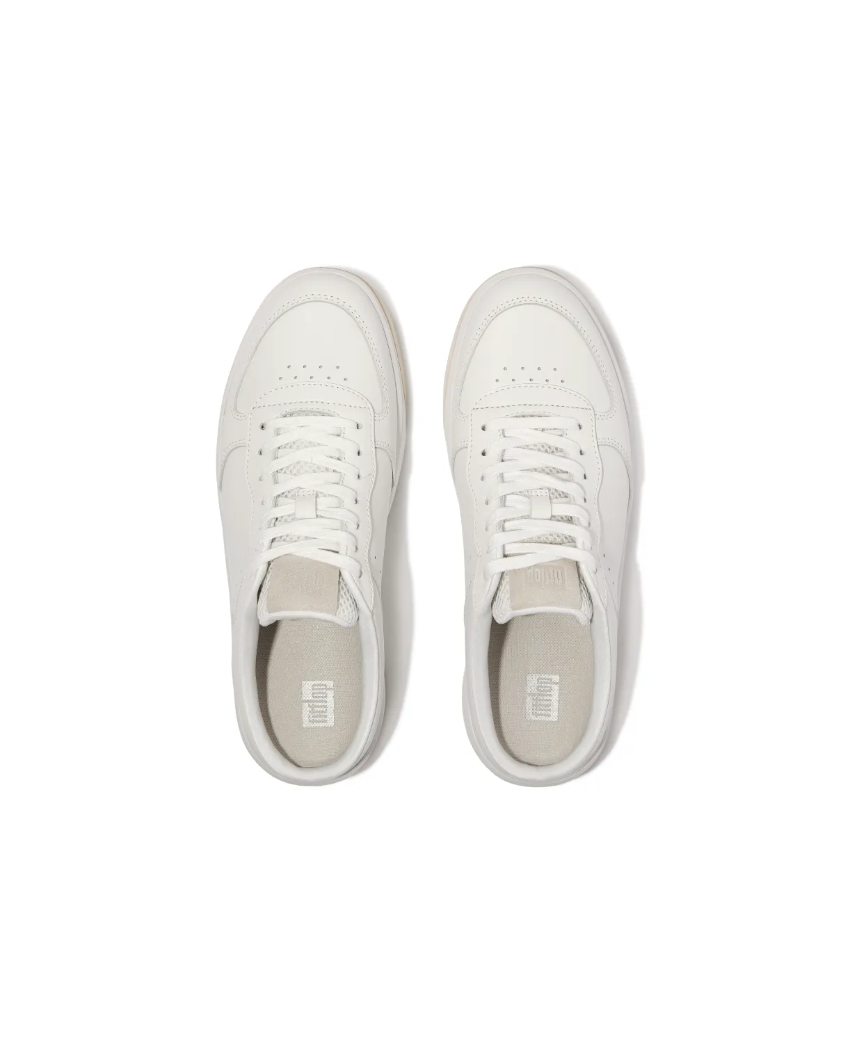 FitFlop Rally Evo Leather Sneaker Mule Urban White