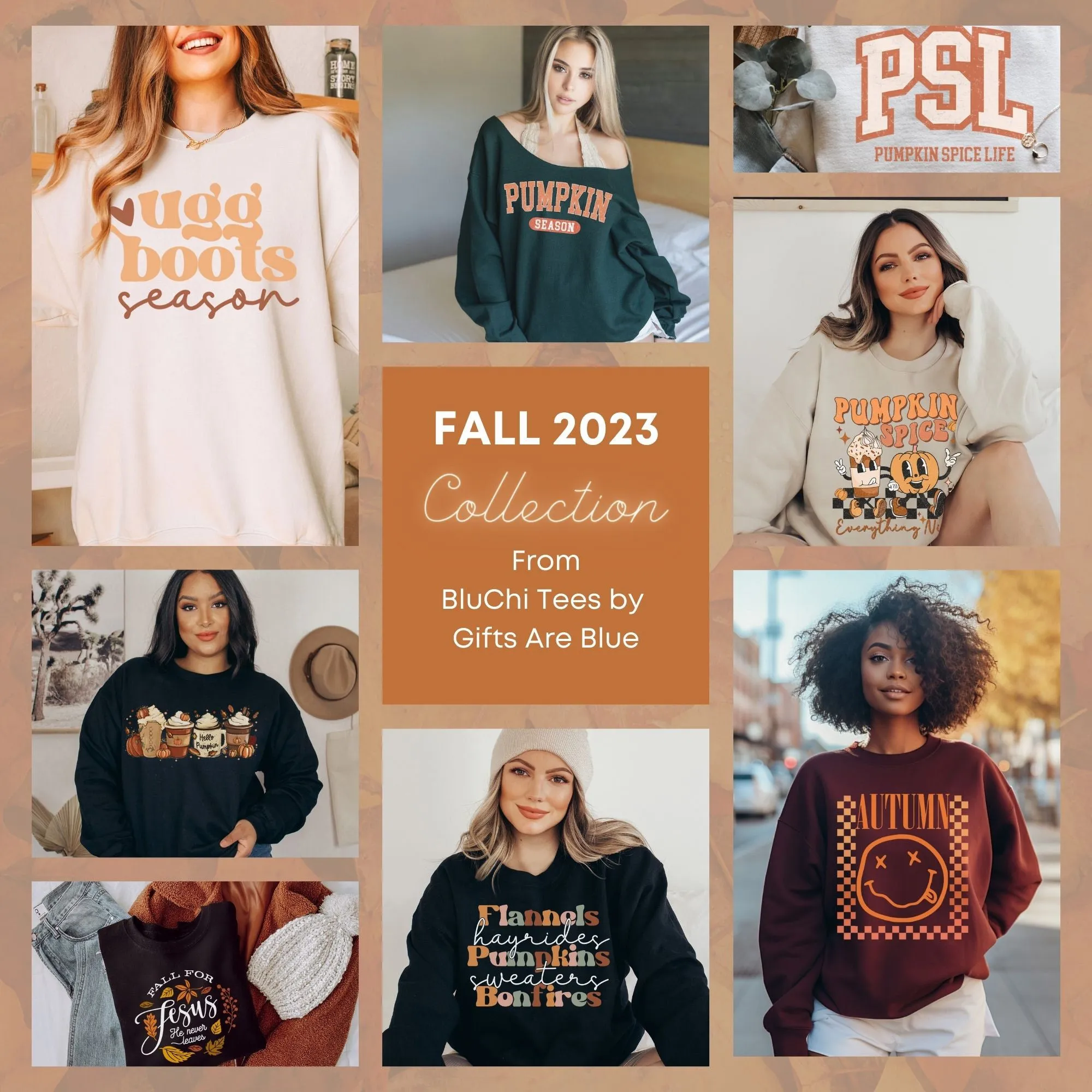 Flannels Pumpkins and Bonfires Sweatshirt - Fall Sweatshirt - Sizes S to 5XL
