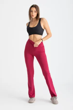 Flare Leggings - Rumba Red