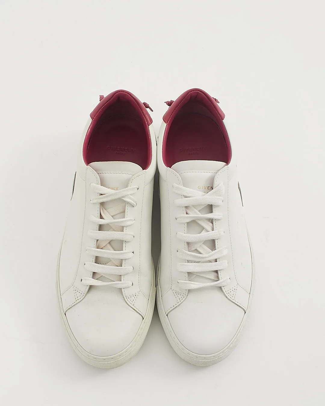 Givenchy White/Pink Urban Street Low Top Sneakers - 39.5