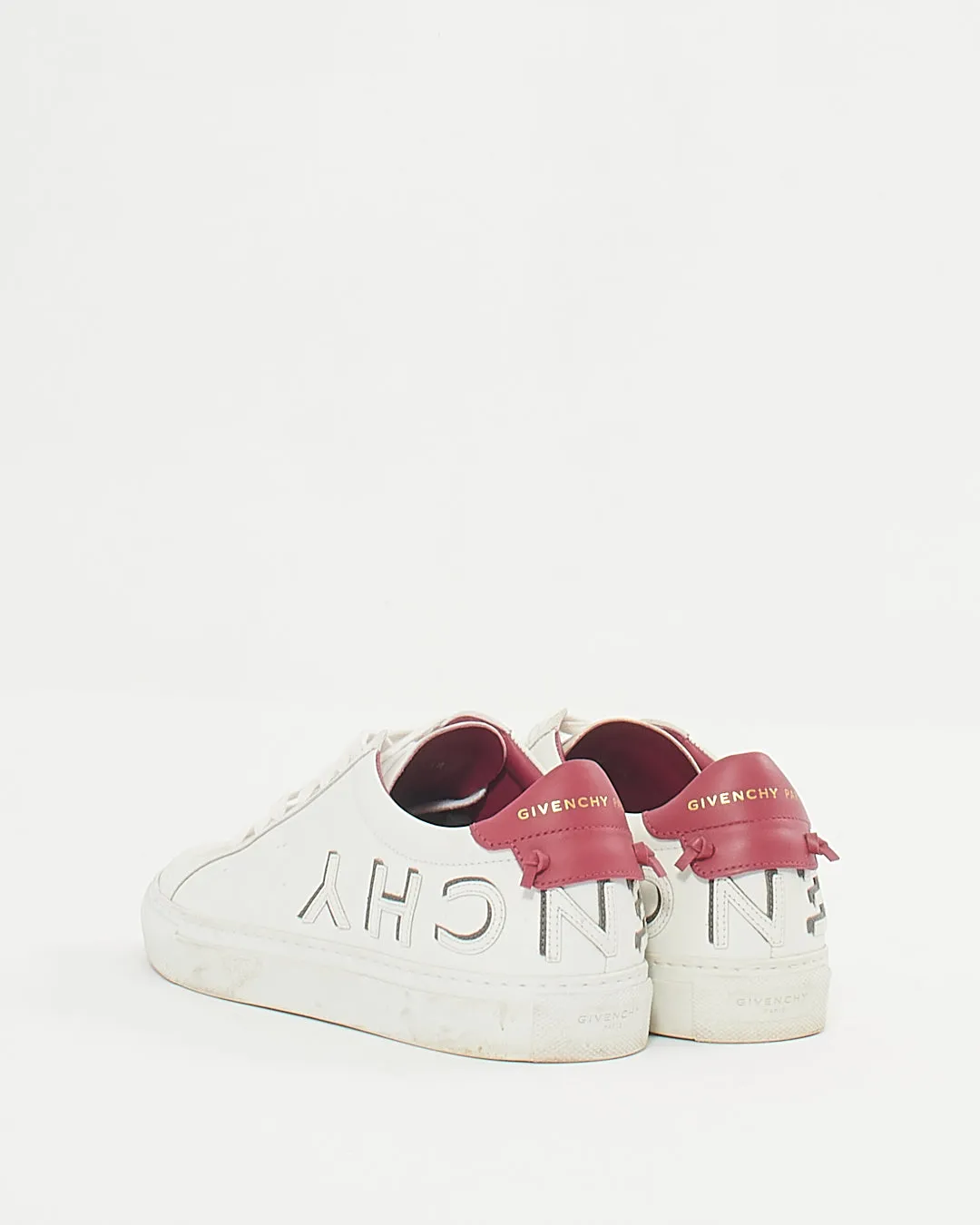Givenchy White/Pink Urban Street Low Top Sneakers - 39.5