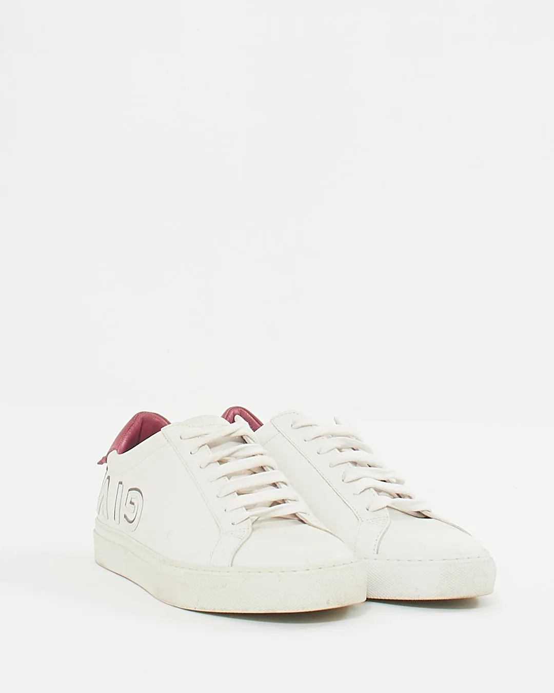 Givenchy White/Pink Urban Street Low Top Sneakers - 39.5